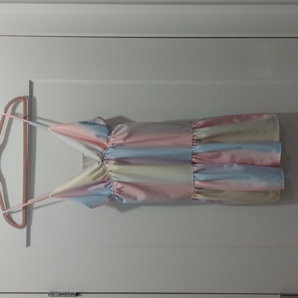 Rainbow mini summer dress